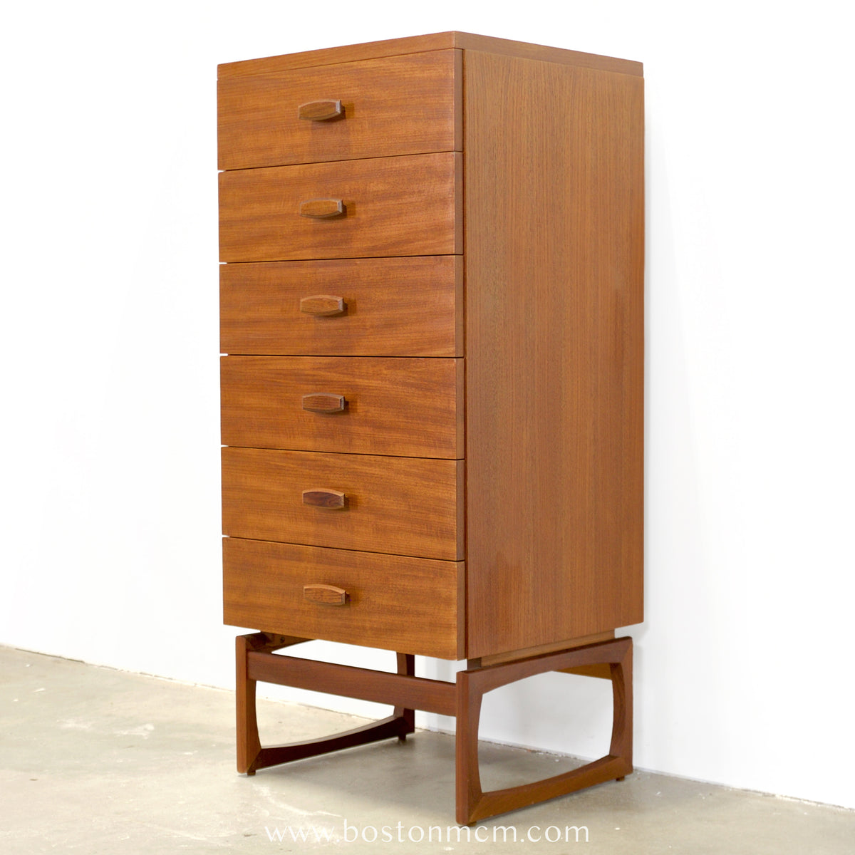 G-Plan “Quadrille” 6 Drawer Tall Dresser - #A2326