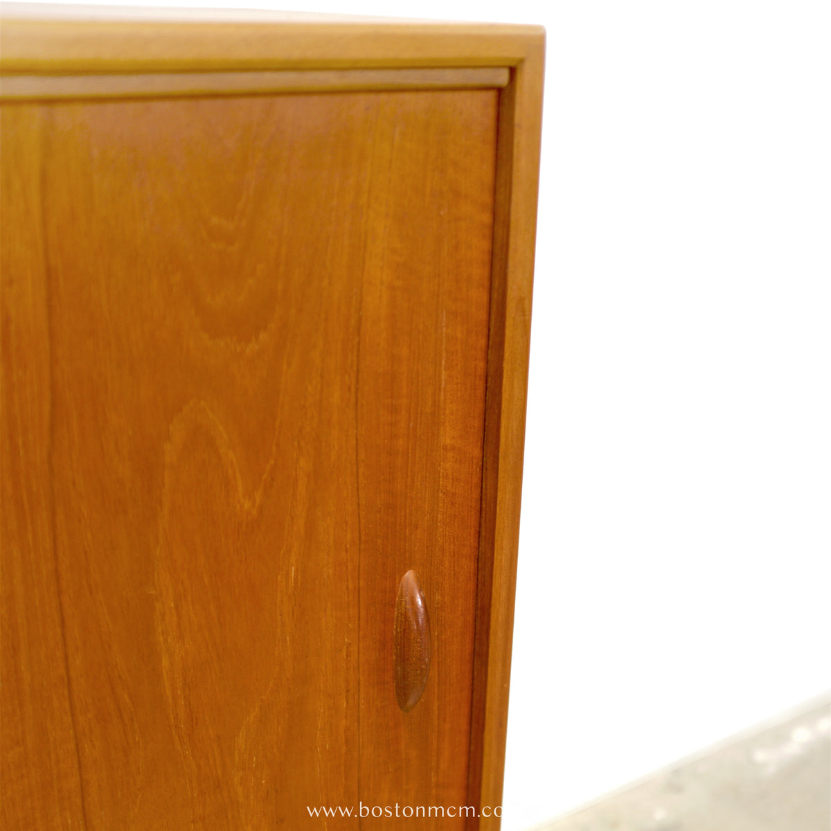 Herbert Gibbs Ltd. British Teak Bookcase w/ Sliding Glass Door - #A2342