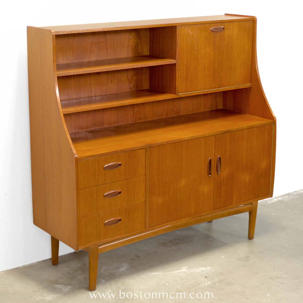 British Teak Highboard in the Style of G-Plan - #A2301