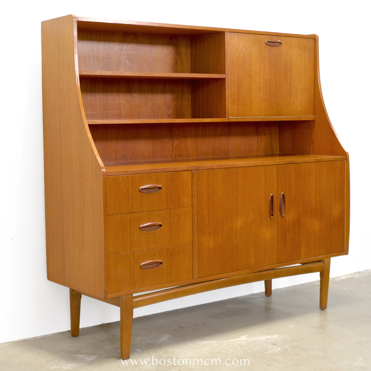 British Teak Highboard in the Style of G-Plan - #A2301