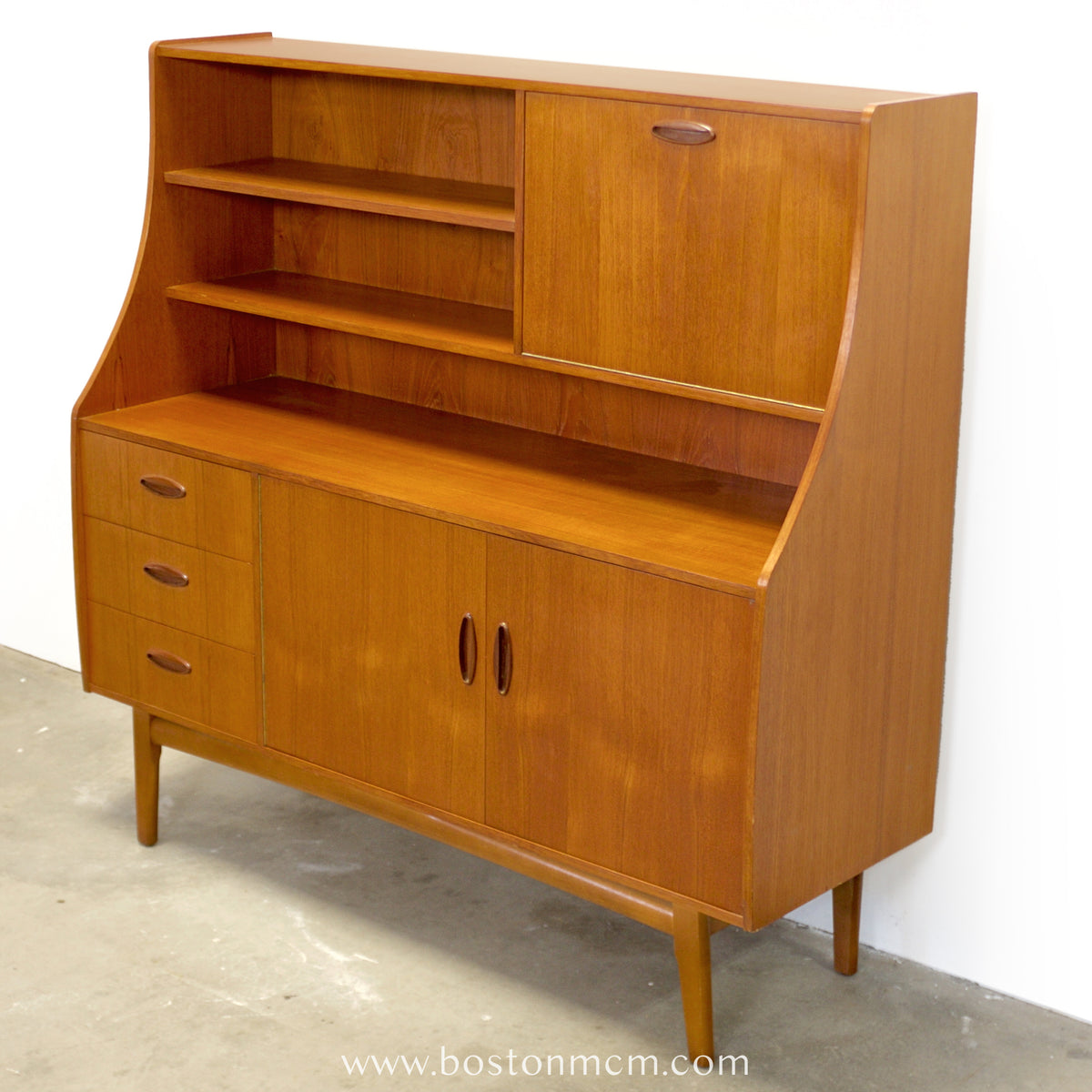British Teak Highboard in the Style of G-Plan - #A2301