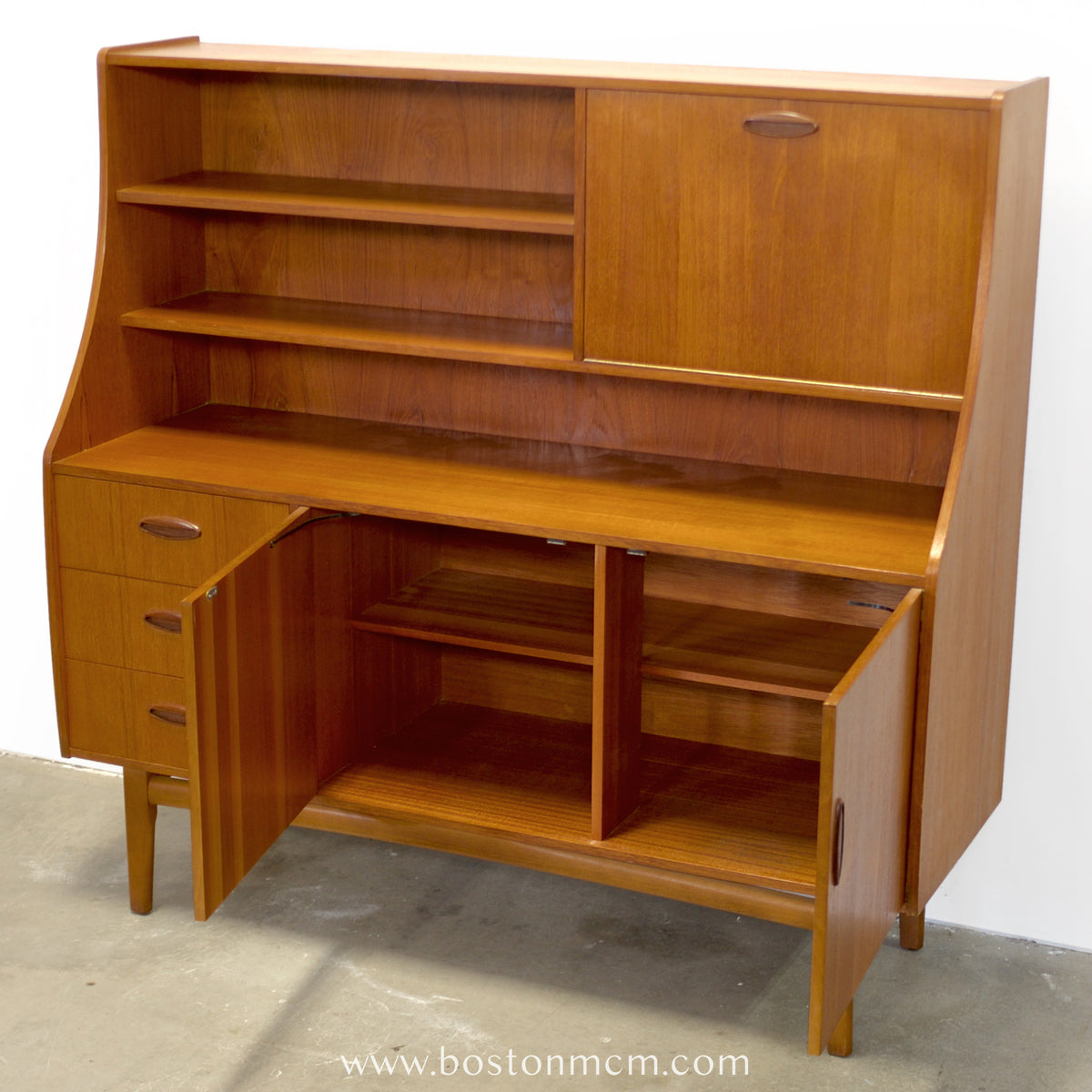 British Teak Highboard in the Style of G-Plan - #A2301