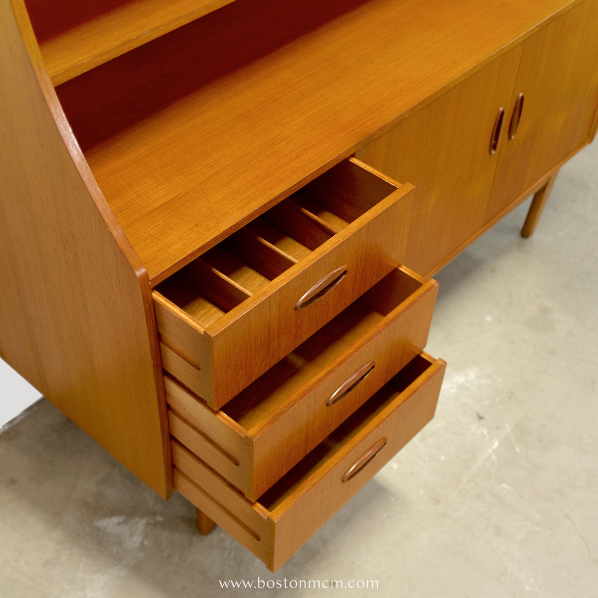British Teak Highboard in the Style of G-Plan - #A2301
