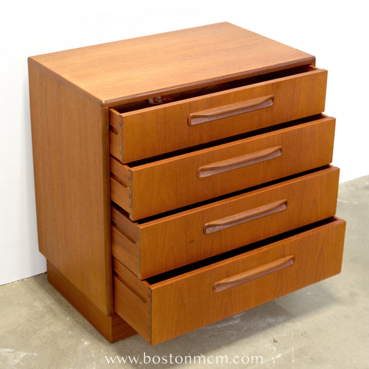 G-Plan “Fresco” Teak 4 Drawer Dresser - #A2320