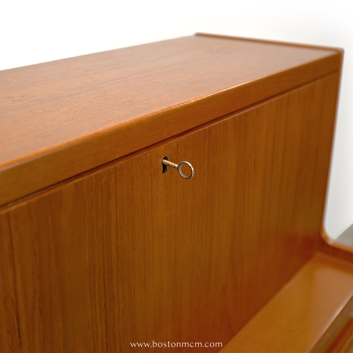 Klim Møbelfabrik Teak Secretary Desk with Hidden Shelf Designed by Erling Torvits - #A1858