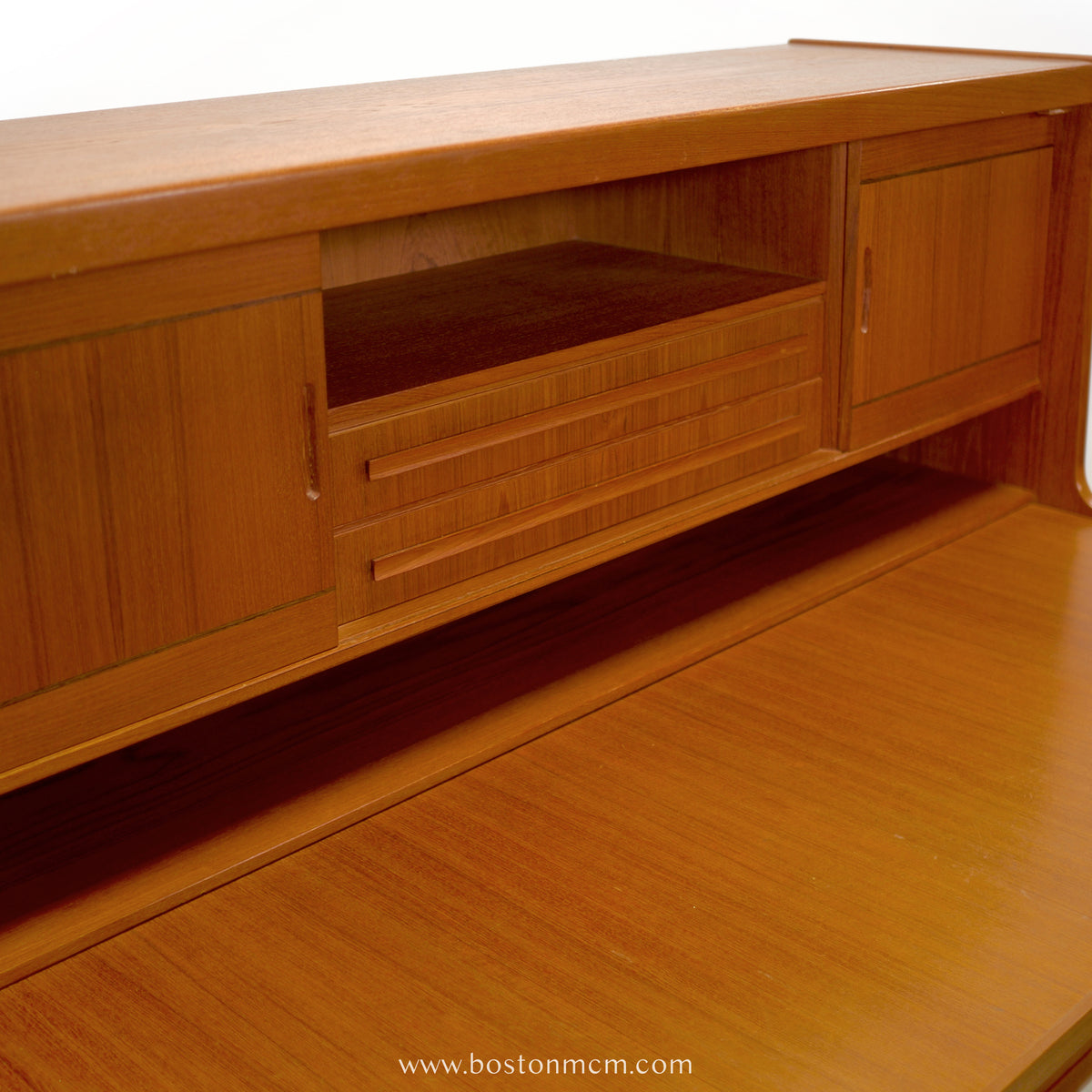 Klim Møbelfabrik Teak Secretary Desk with Hidden Shelf Designed by Erling Torvits - #A1858