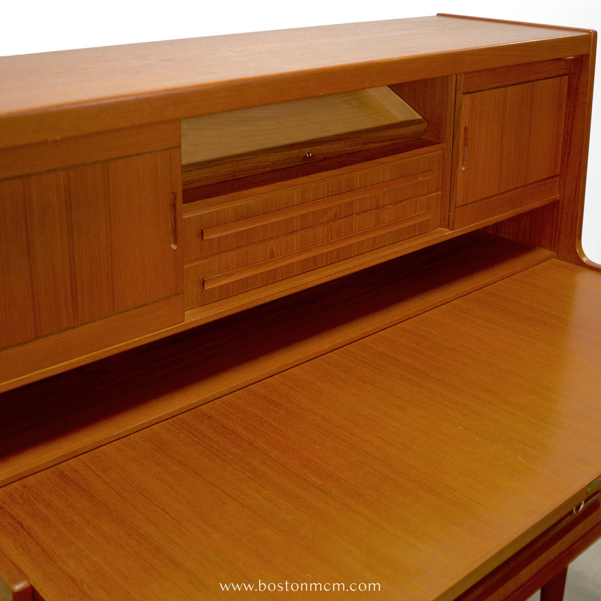Klim Møbelfabrik Teak Secretary Desk with Hidden Shelf Designed by Erling Torvits - #A1858