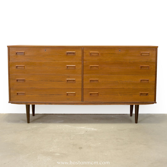 Danish Rosewood 8 Drawer Dresser - #A1869