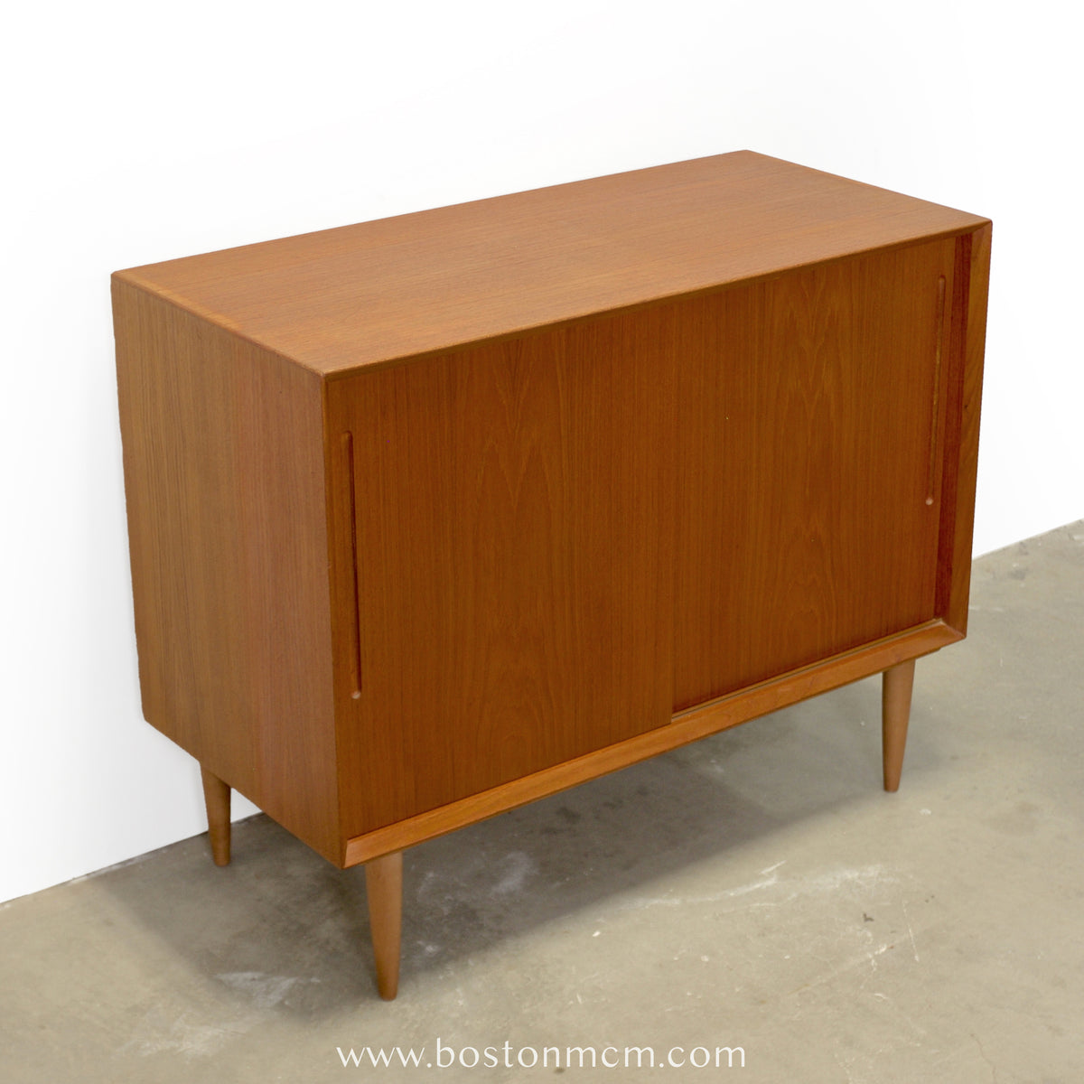 Danish Teak Record Cabinet / Small Sideboard - #A1848