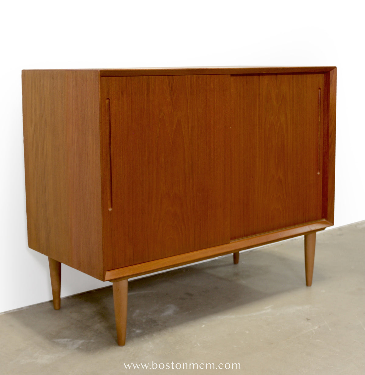 Danish Teak Record Cabinet / Small Sideboard - #A1848