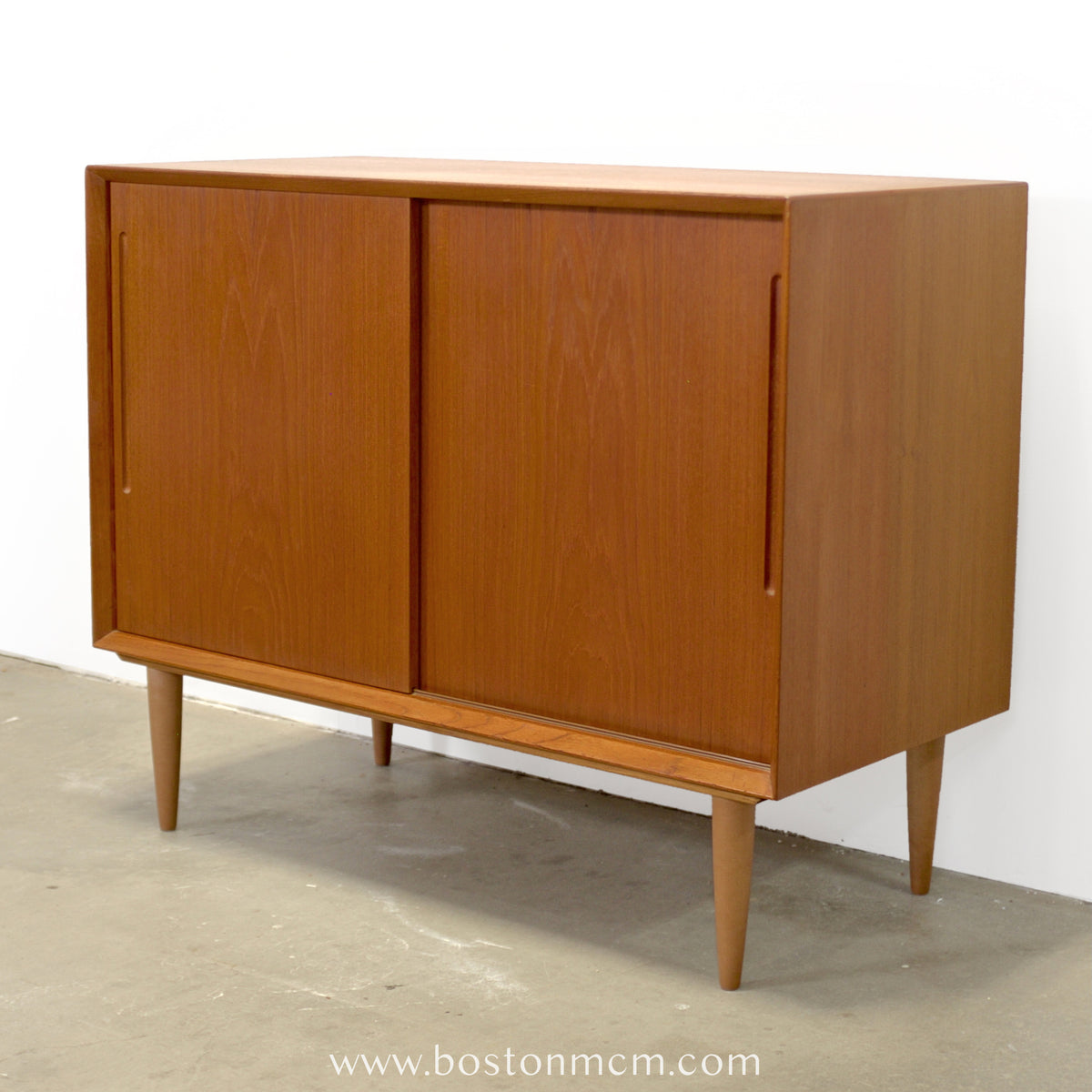 Danish Teak Record Cabinet / Small Sideboard - #A1848