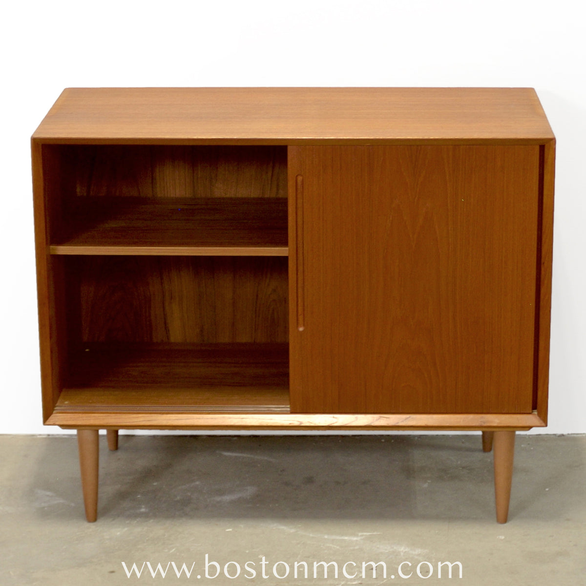 Danish Teak Record Cabinet / Small Sideboard - #A1848