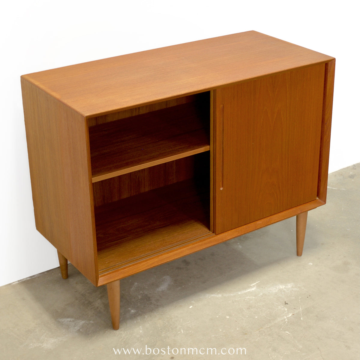 Danish Teak Record Cabinet / Small Sideboard - #A1848