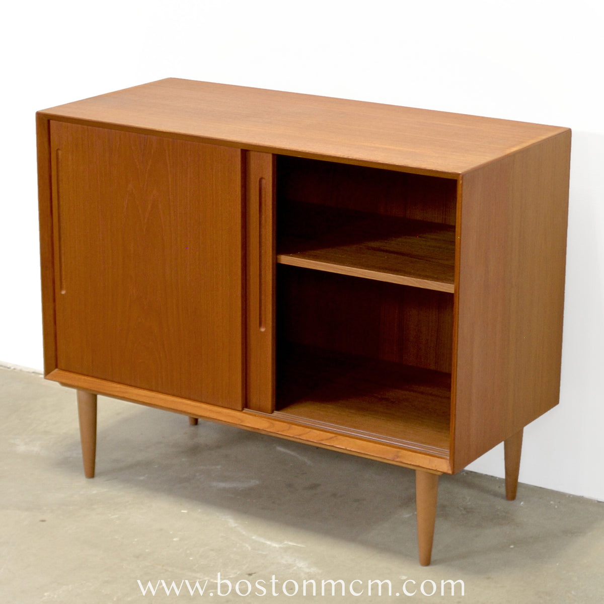 Danish Teak Record Cabinet / Small Sideboard - #A1848