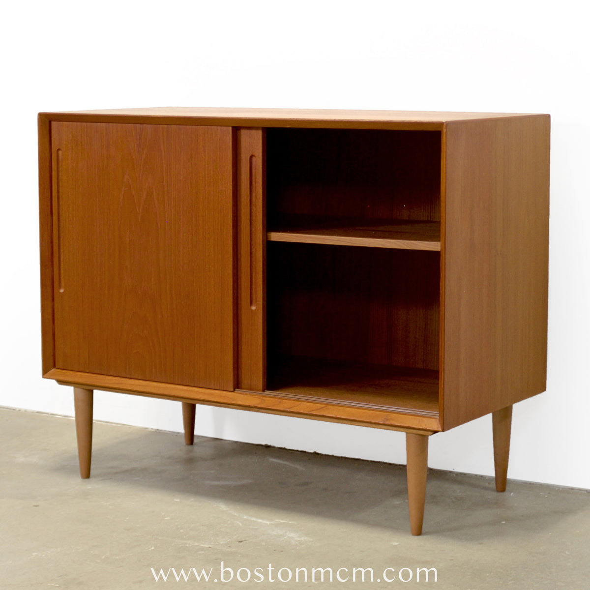 Danish Teak Record Cabinet / Small Sideboard - #A1848