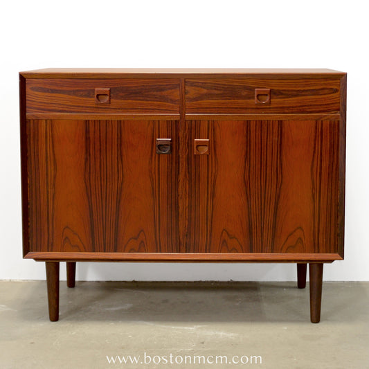 Brouer Møbelfabrik Rosewood Record Cabinet / Sideboard Designed by Erik Brouer - #A1859