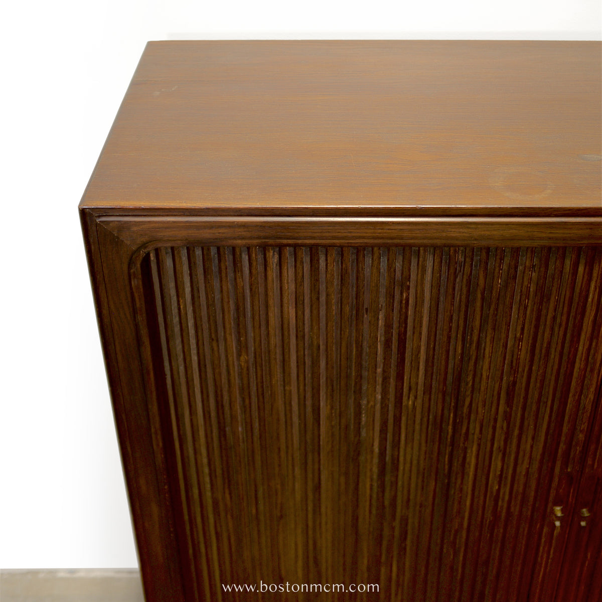 Danish Tambour Door Cabinet - #A2226