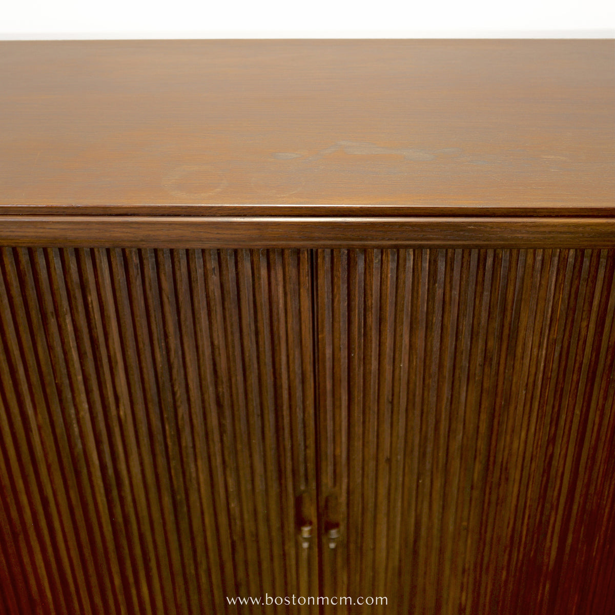 Danish Tambour Door Cabinet - #A2226