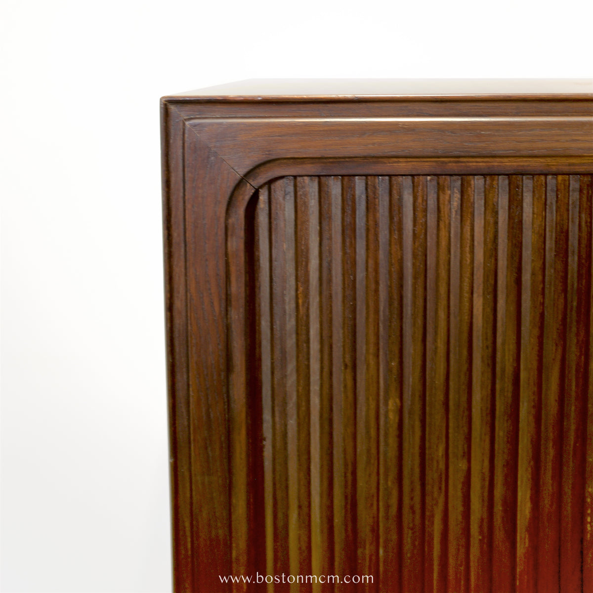 Danish Tambour Door Cabinet - #A2226