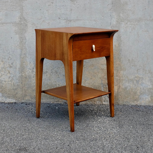 Drexel Furniture "Profile" Walnut Nightstand