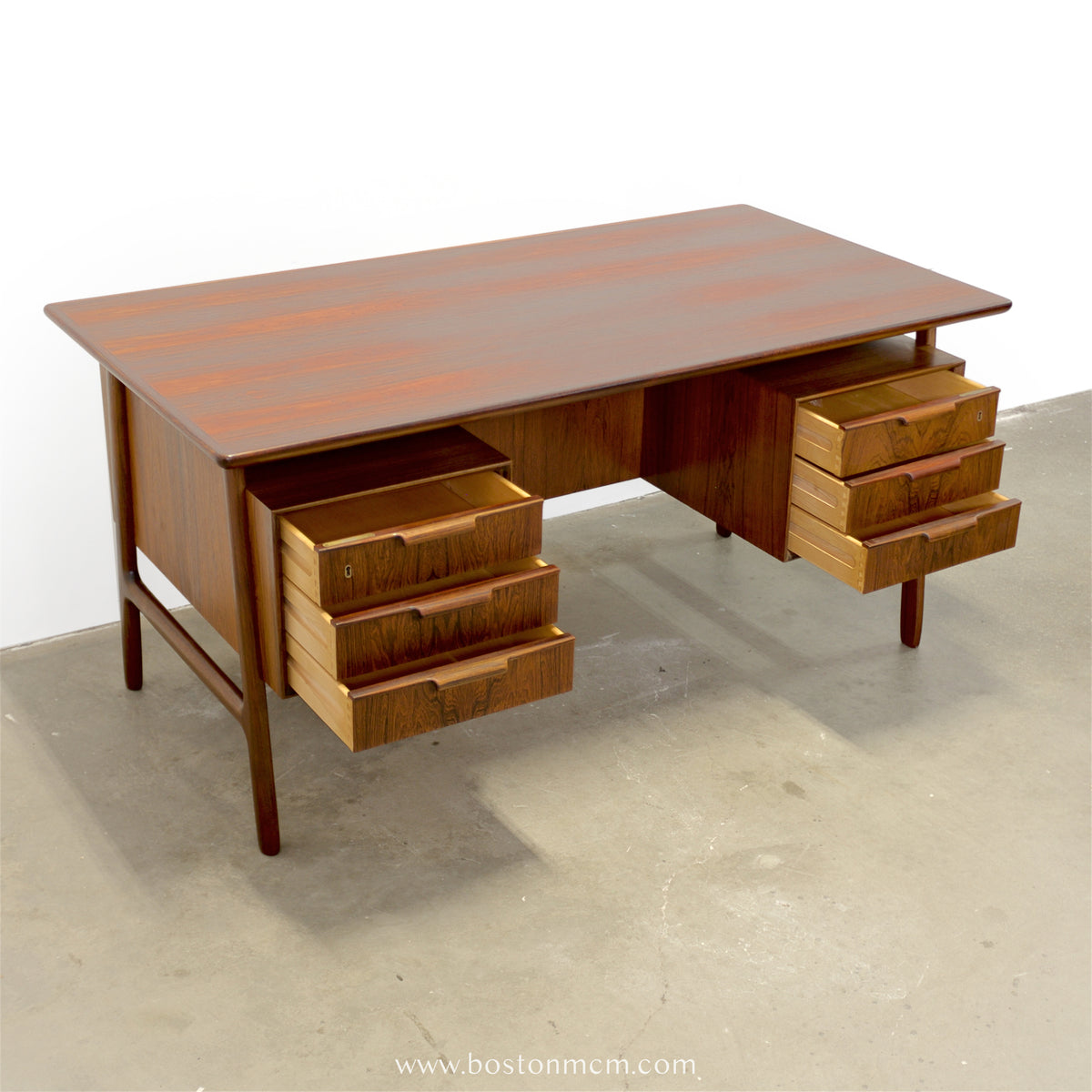 Omann Jun. Møbelfabrik  Model No. 75 Rosewood Desk - #A2251
