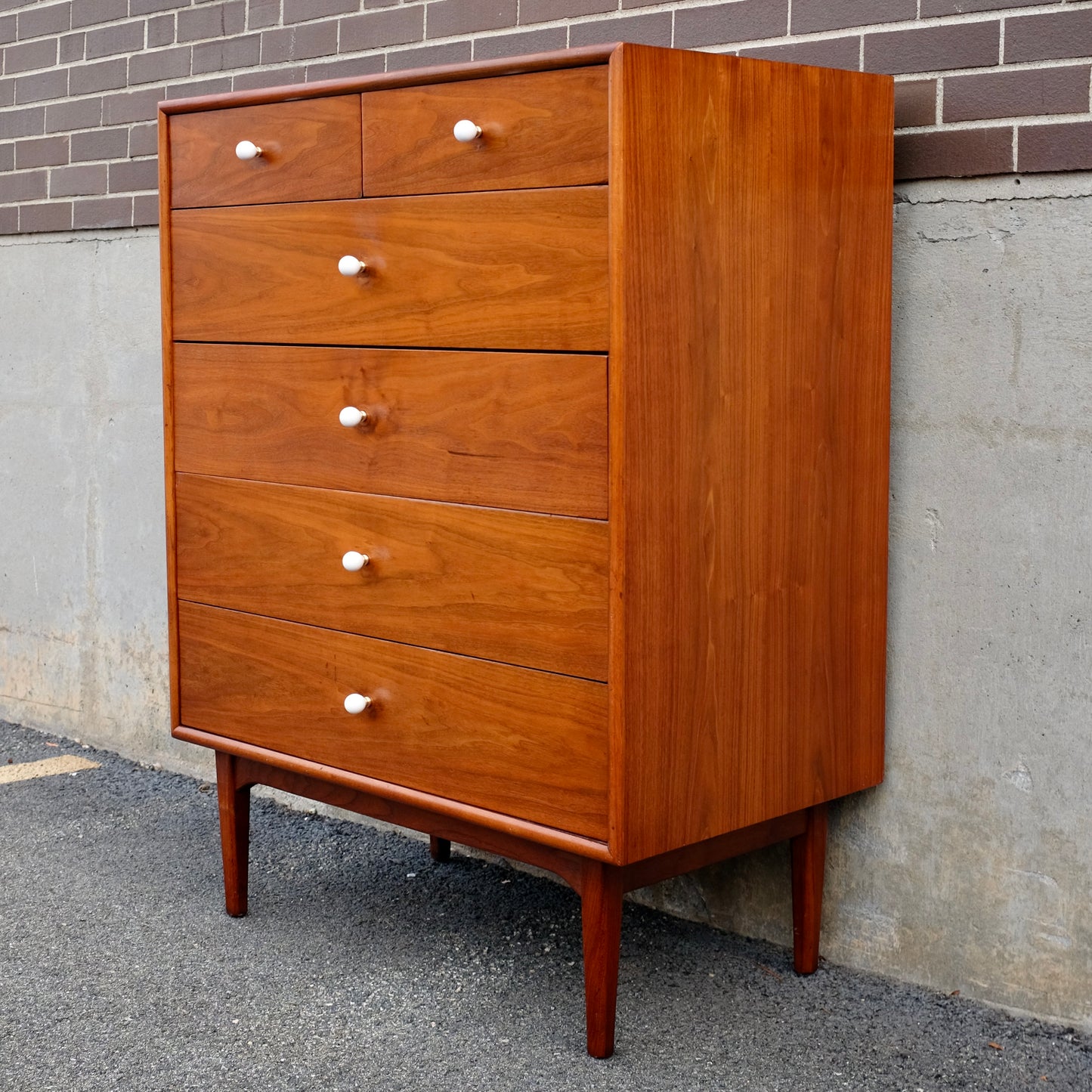 Drexel Furniture "Declaration" Walnut Tall Dresser