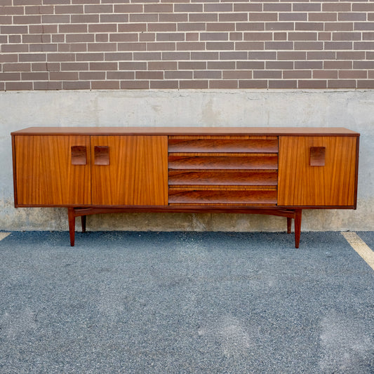 Elliots of Newbury Teak & Zebrano Credenza