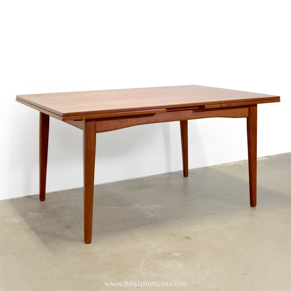 Danish Teak Draw Leaf Dining Table - #A2248