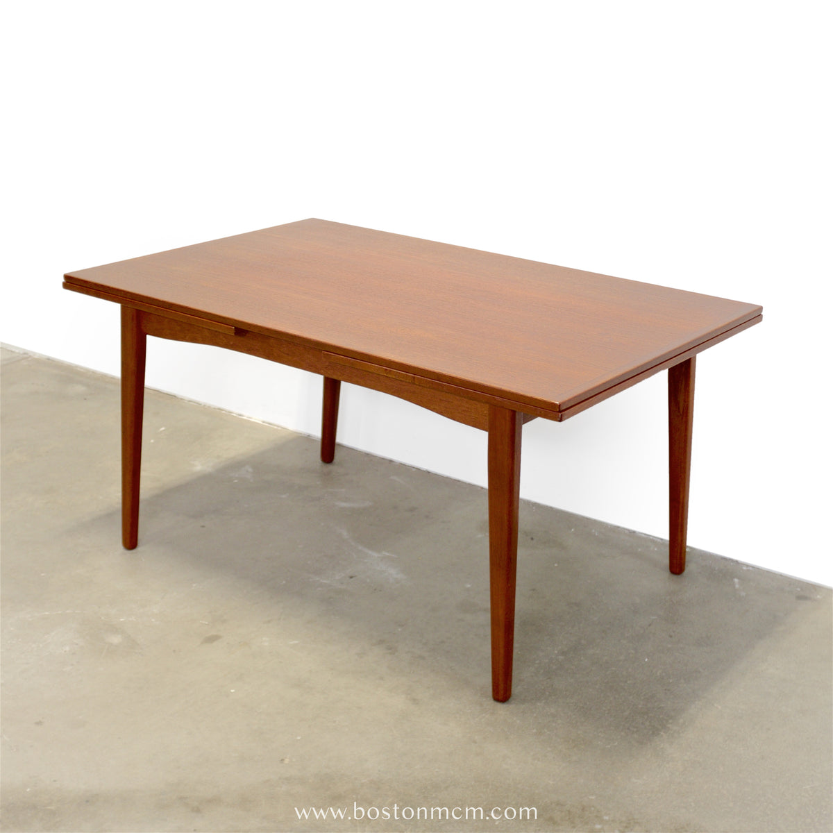 Danish Teak Draw Leaf Dining Table - #A2248
