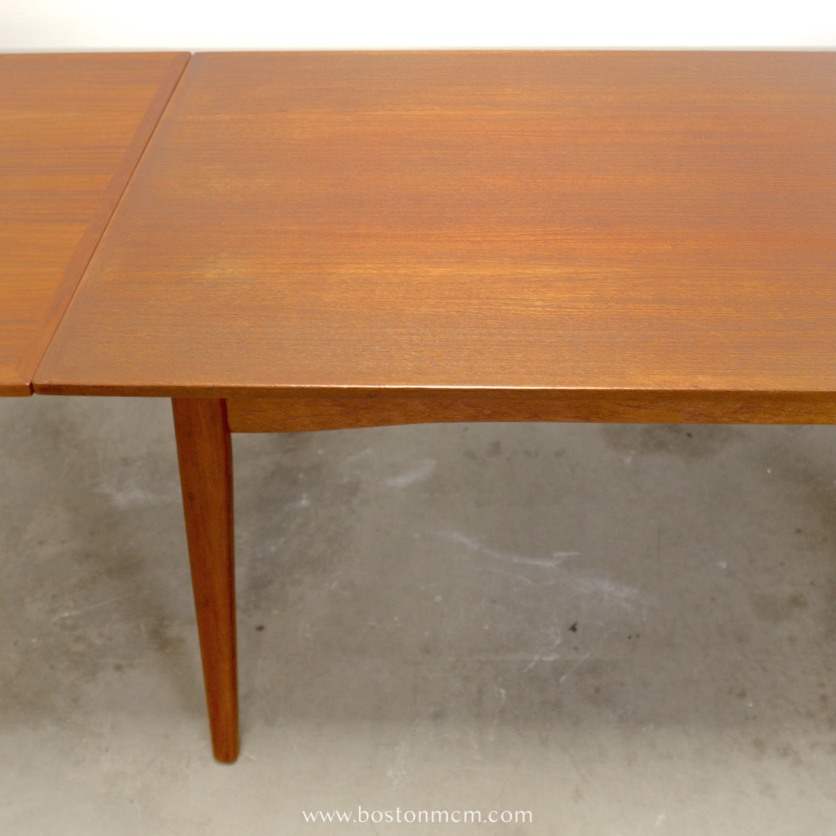 Danish Teak Draw Leaf Dining Table - #A2248