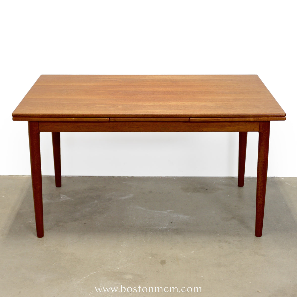 Danish Teak Draw Leaf Dining Table - #A2237