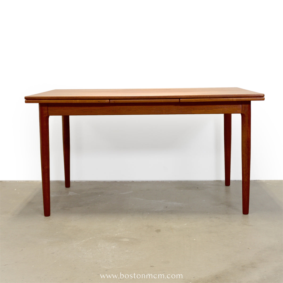 Danish Teak Draw Leaf Dining Table - #A2237