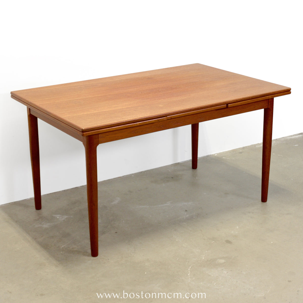 Danish Teak Draw Leaf Dining Table - #A2237