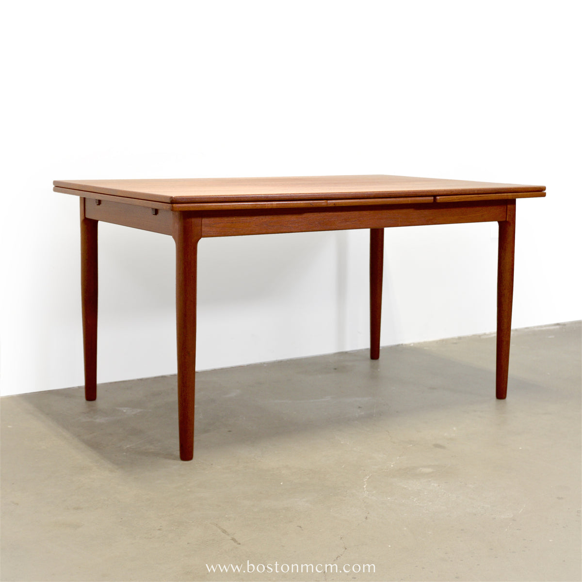 Danish Teak Draw Leaf Dining Table - #A2237