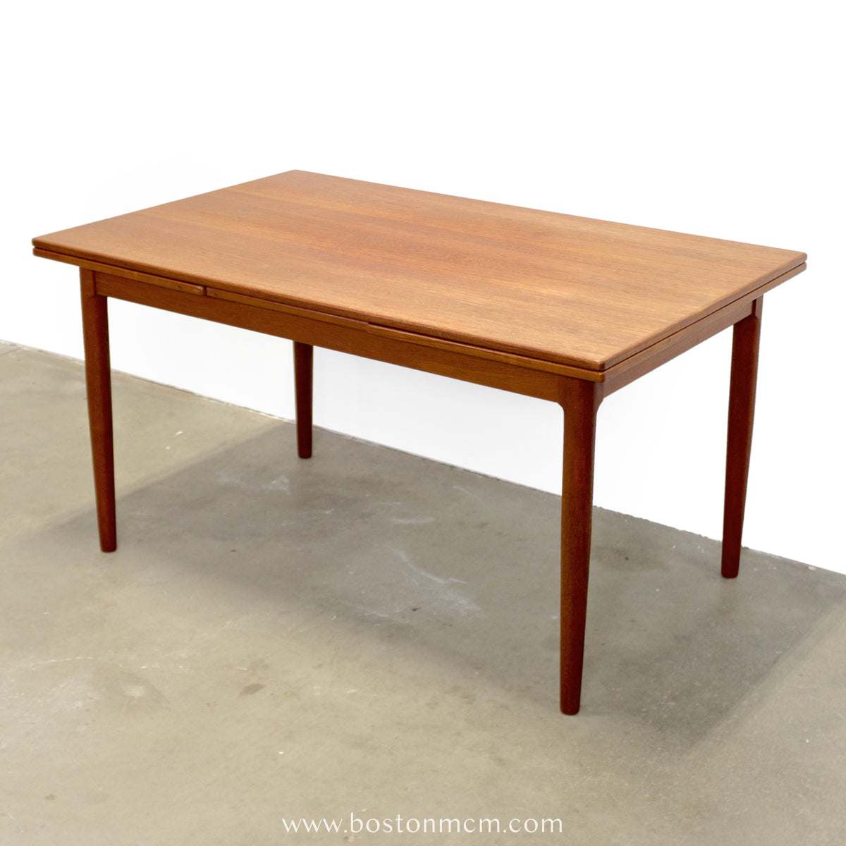 Danish Teak Draw Leaf Dining Table - #A2237