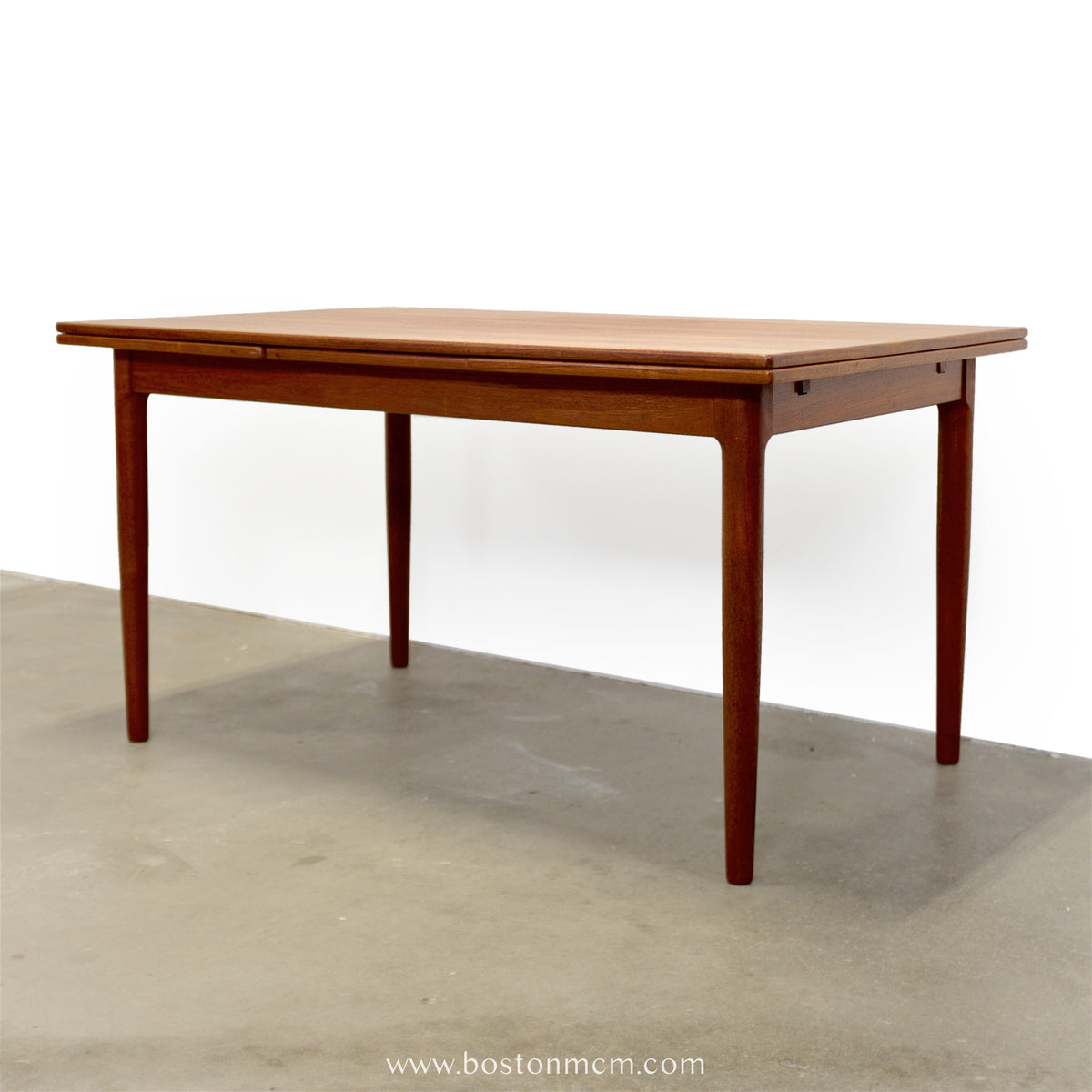 Danish Teak Draw Leaf Dining Table - #A2237