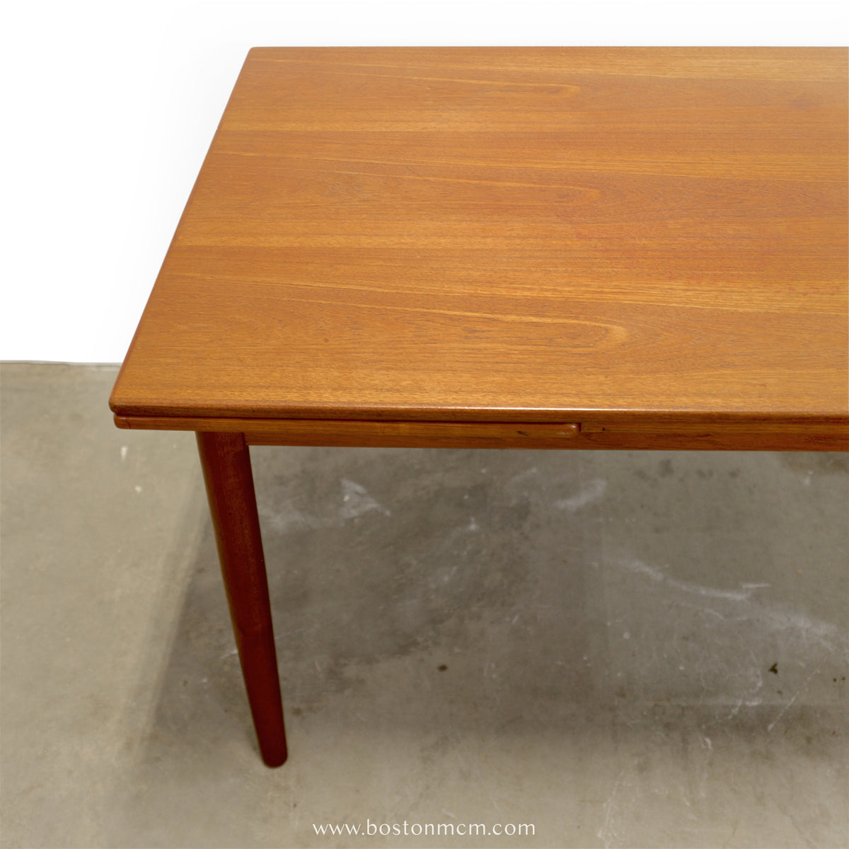 Danish Teak Draw Leaf Dining Table - #A2237