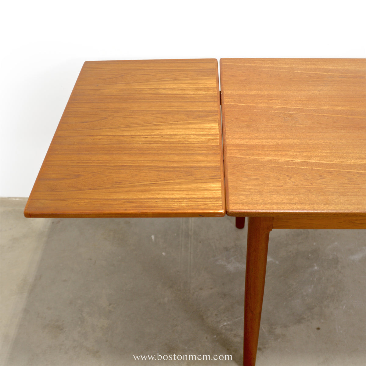 Danish Teak Draw Leaf Dining Table - #A2237
