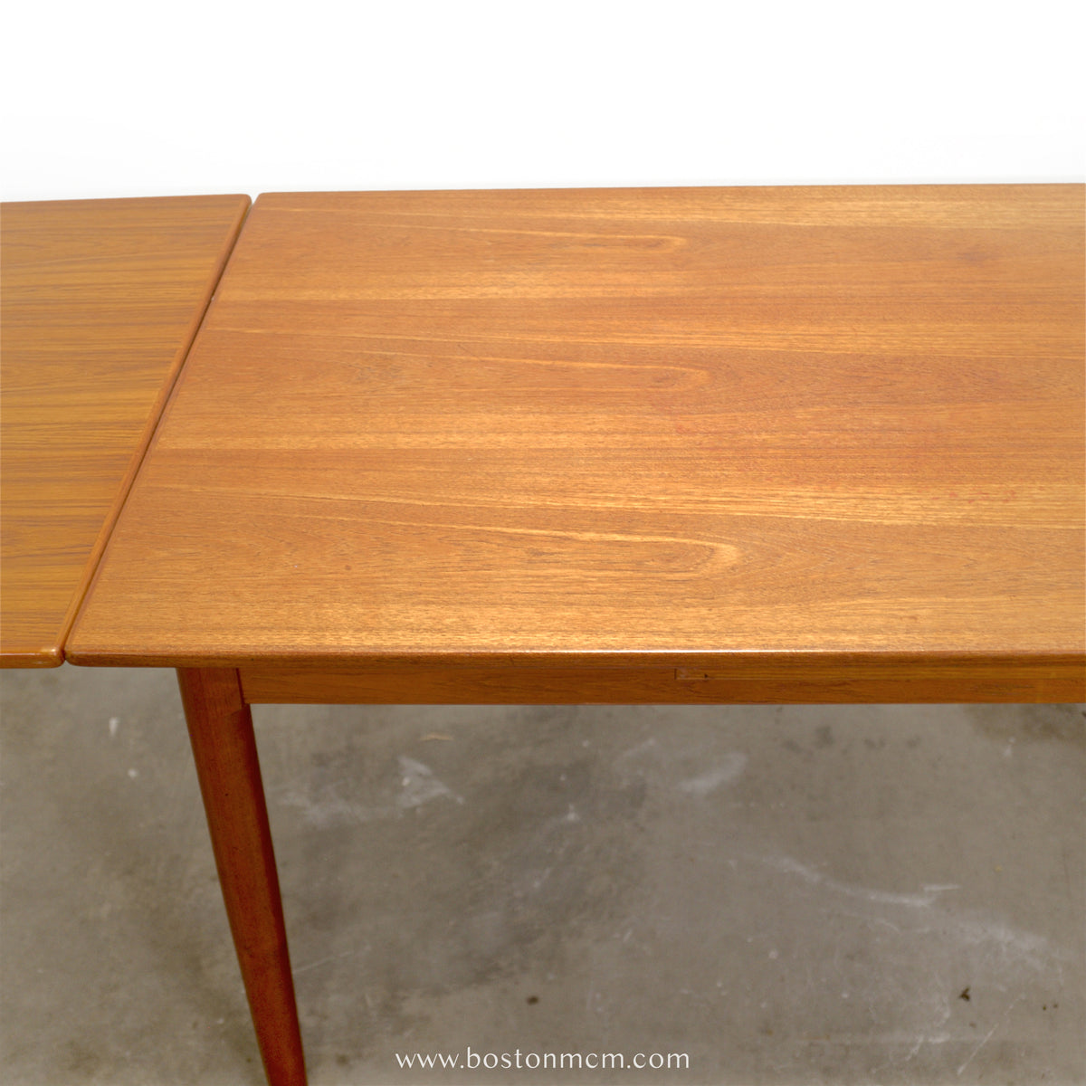 Danish Teak Draw Leaf Dining Table - #A2237