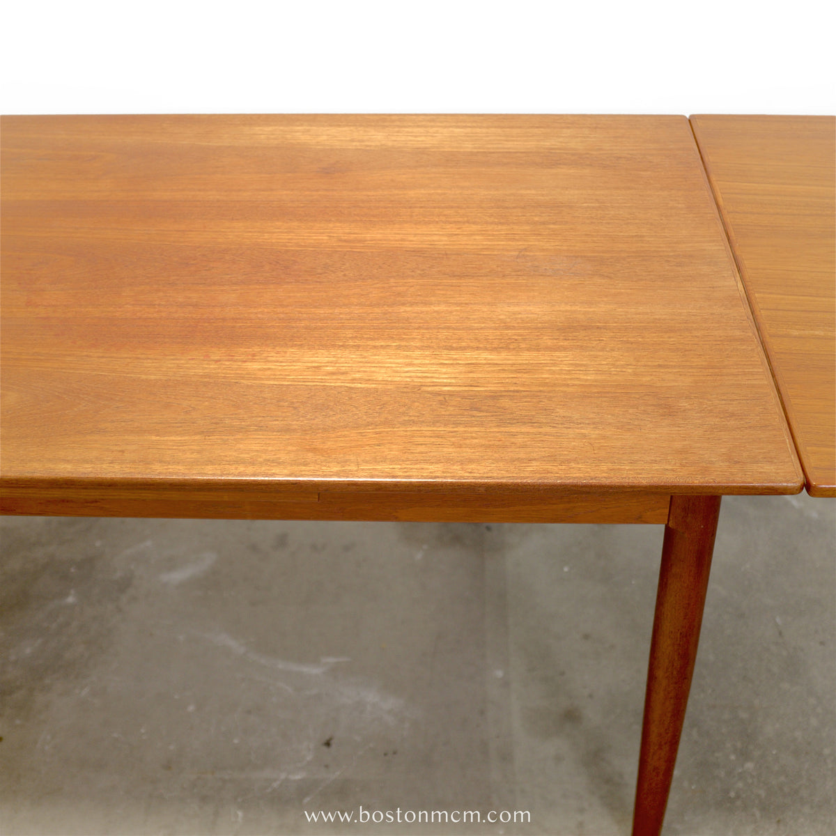 Danish Teak Draw Leaf Dining Table - #A2237