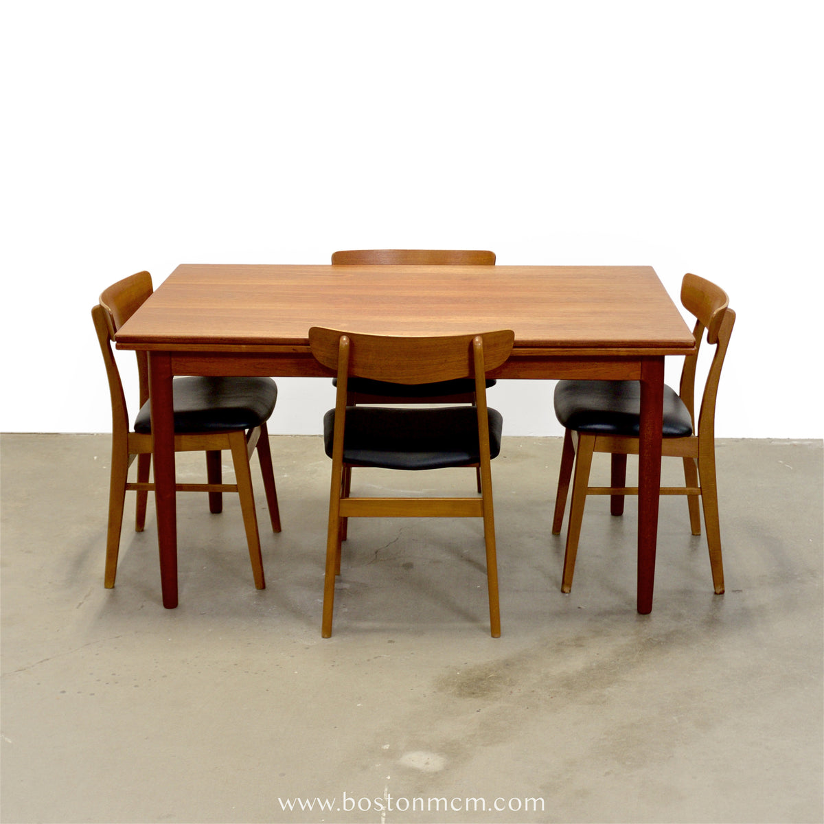 Danish Teak Draw Leaf Dining Table - #A2237