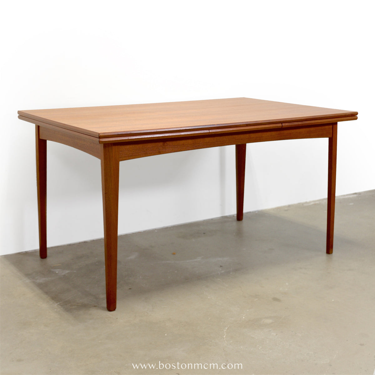 Danish Teak Draw Leaf Dining Table - #A2243
