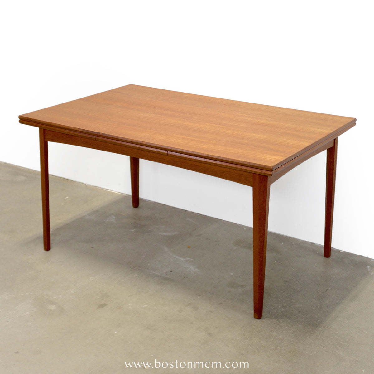 Danish Teak Draw Leaf Dining Table - #A2243