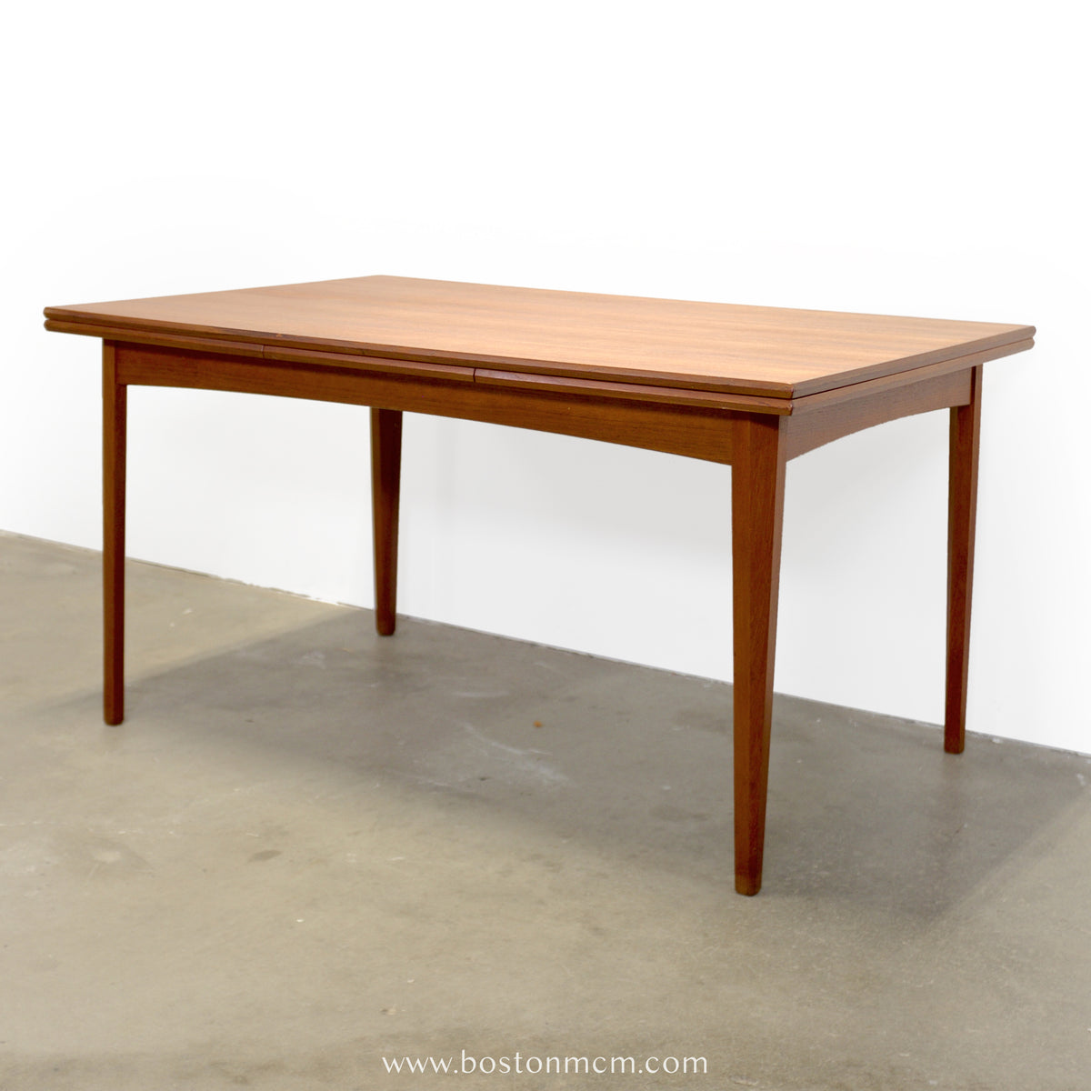 Danish Teak Draw Leaf Dining Table - #A2243