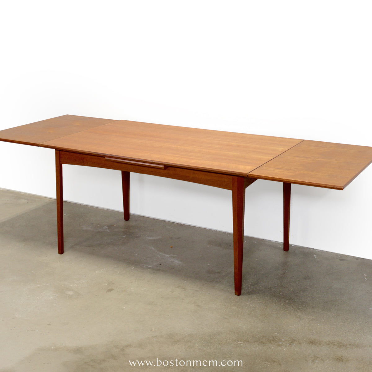Danish Teak Draw Leaf Dining Table - #A2243