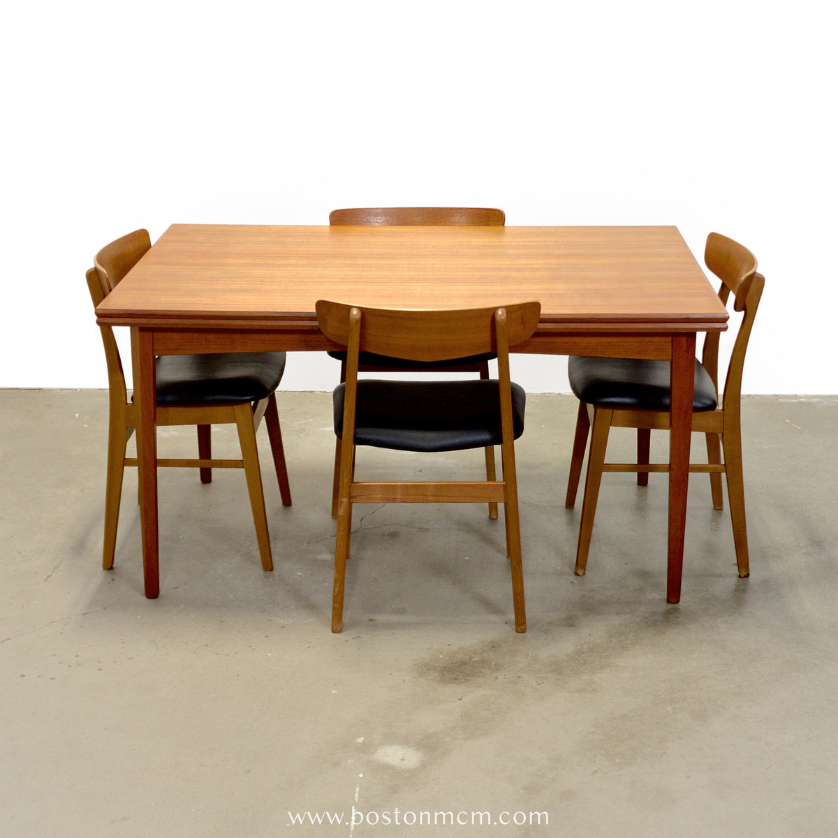 Danish Teak Draw Leaf Dining Table - #A2243