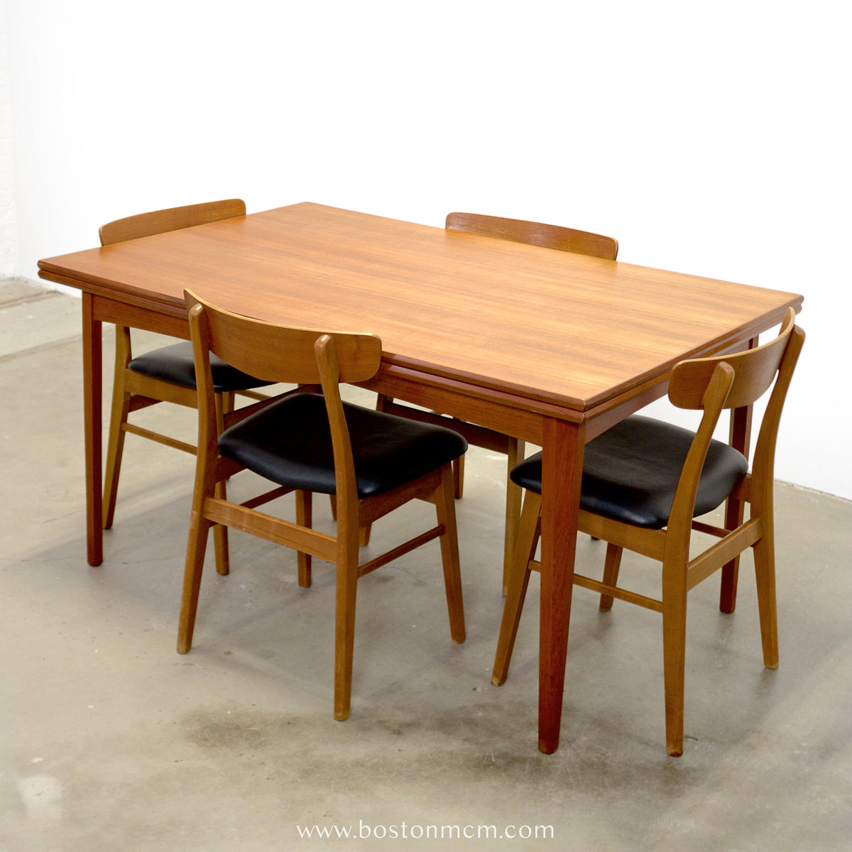 Danish Teak Draw Leaf Dining Table - #A2243