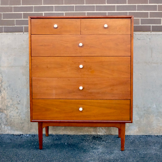 Drexel Furniture "Declaration" Walnut Tall Dresser