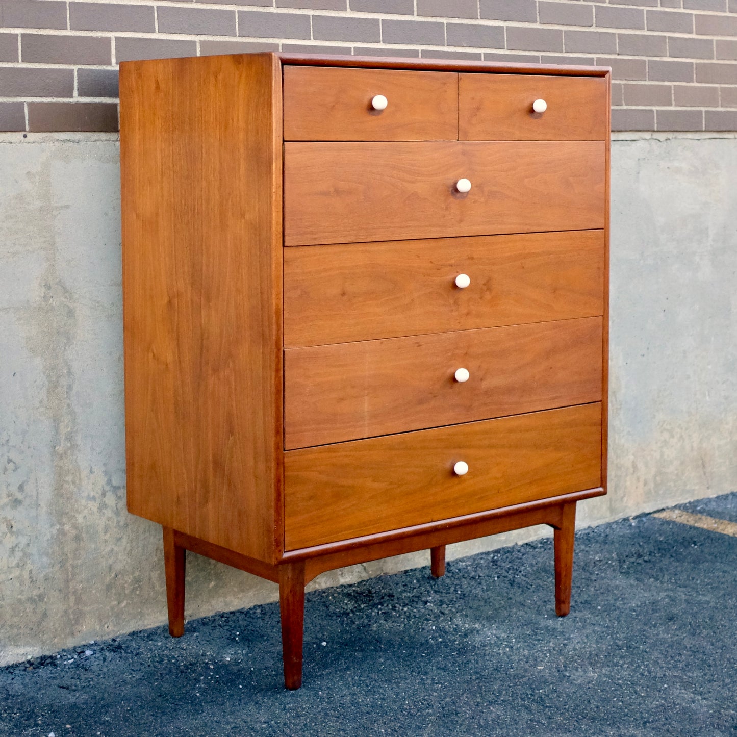 Drexel Furniture "Declaration" Walnut Tall Dresser