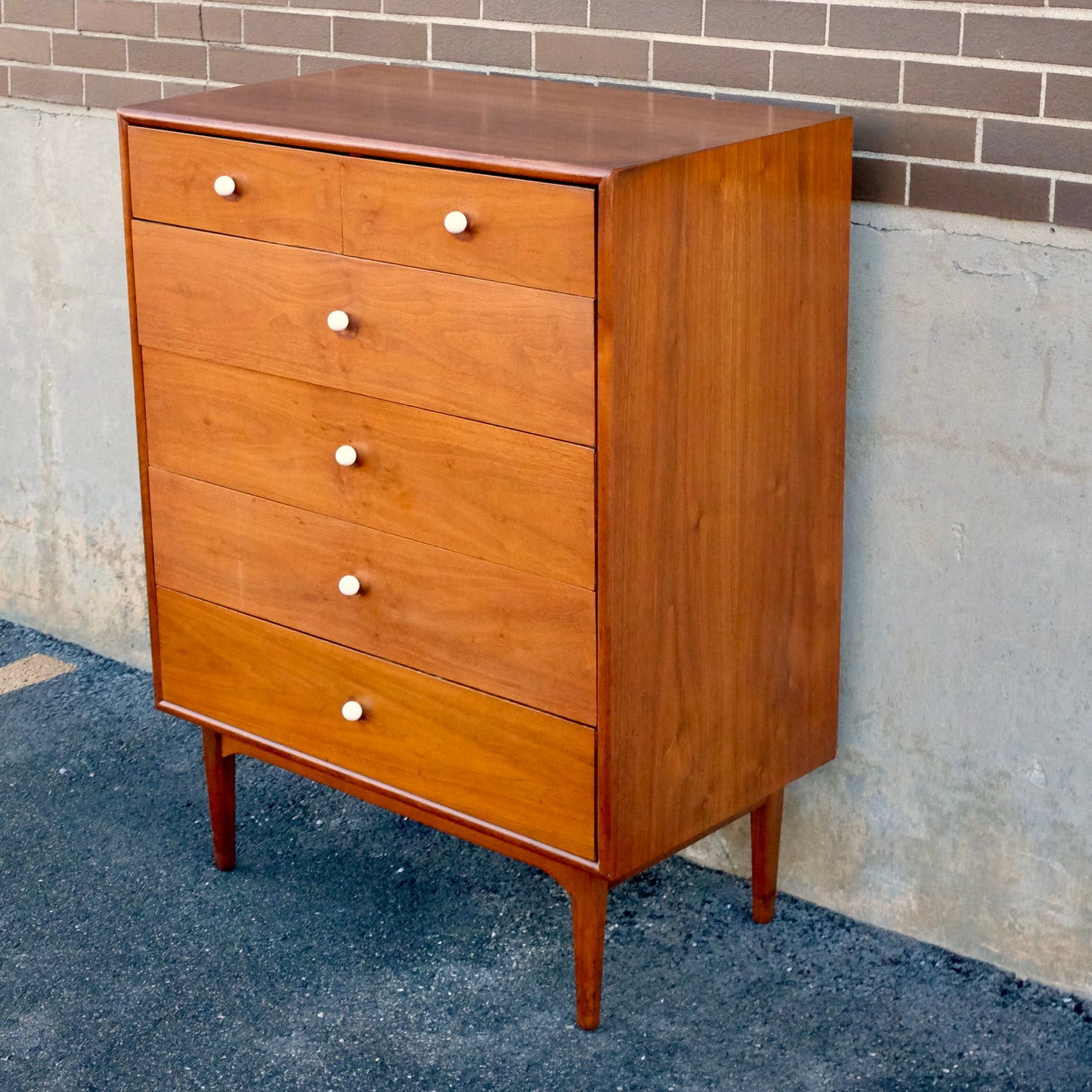Drexel Furniture "Declaration" Walnut Tall Dresser